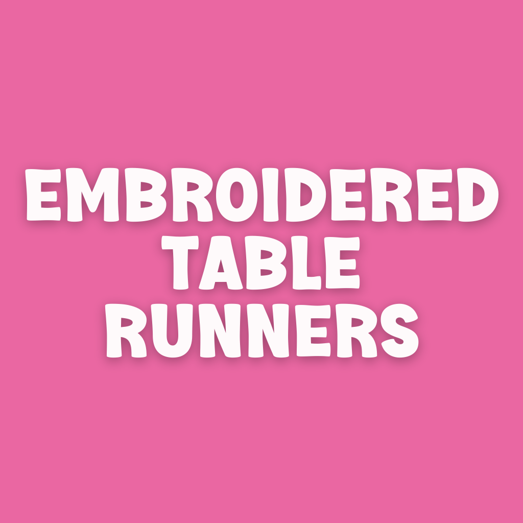 Embroidered Table Runners