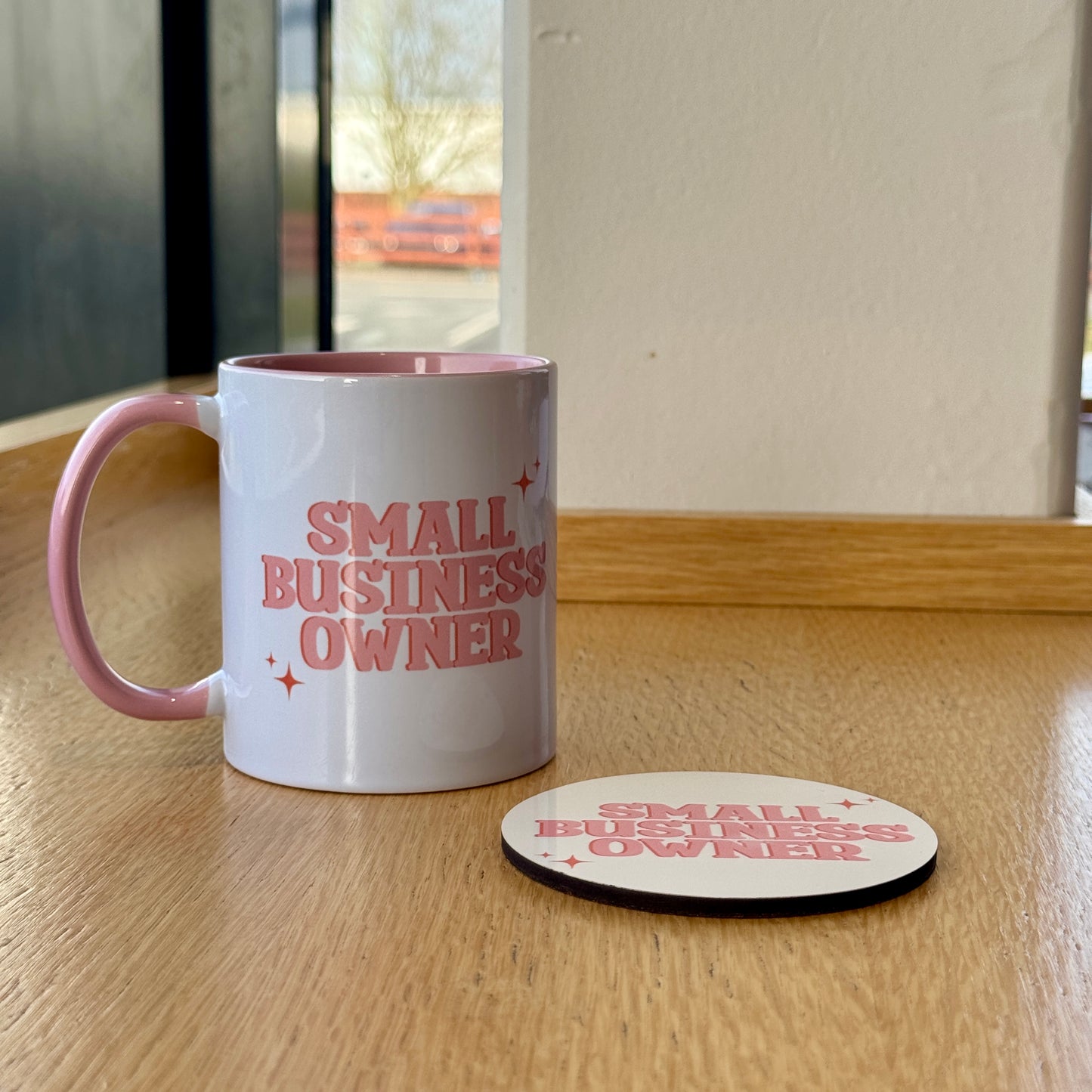 Small Business Owner Mug & Coaster Set