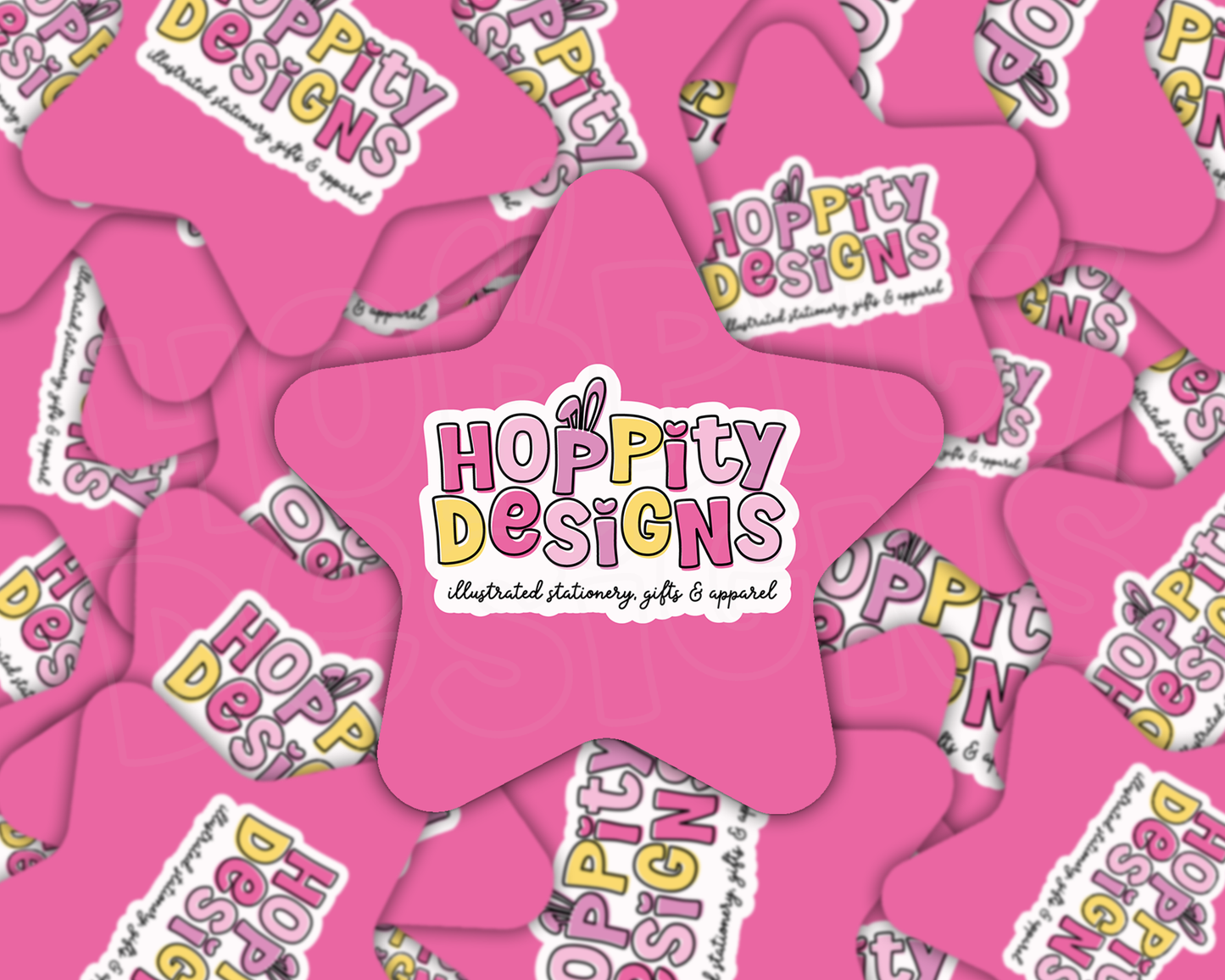 Star Shaped Logo Stickers