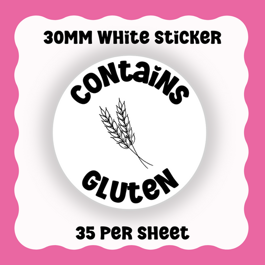 Contains Gluten - With Graphic