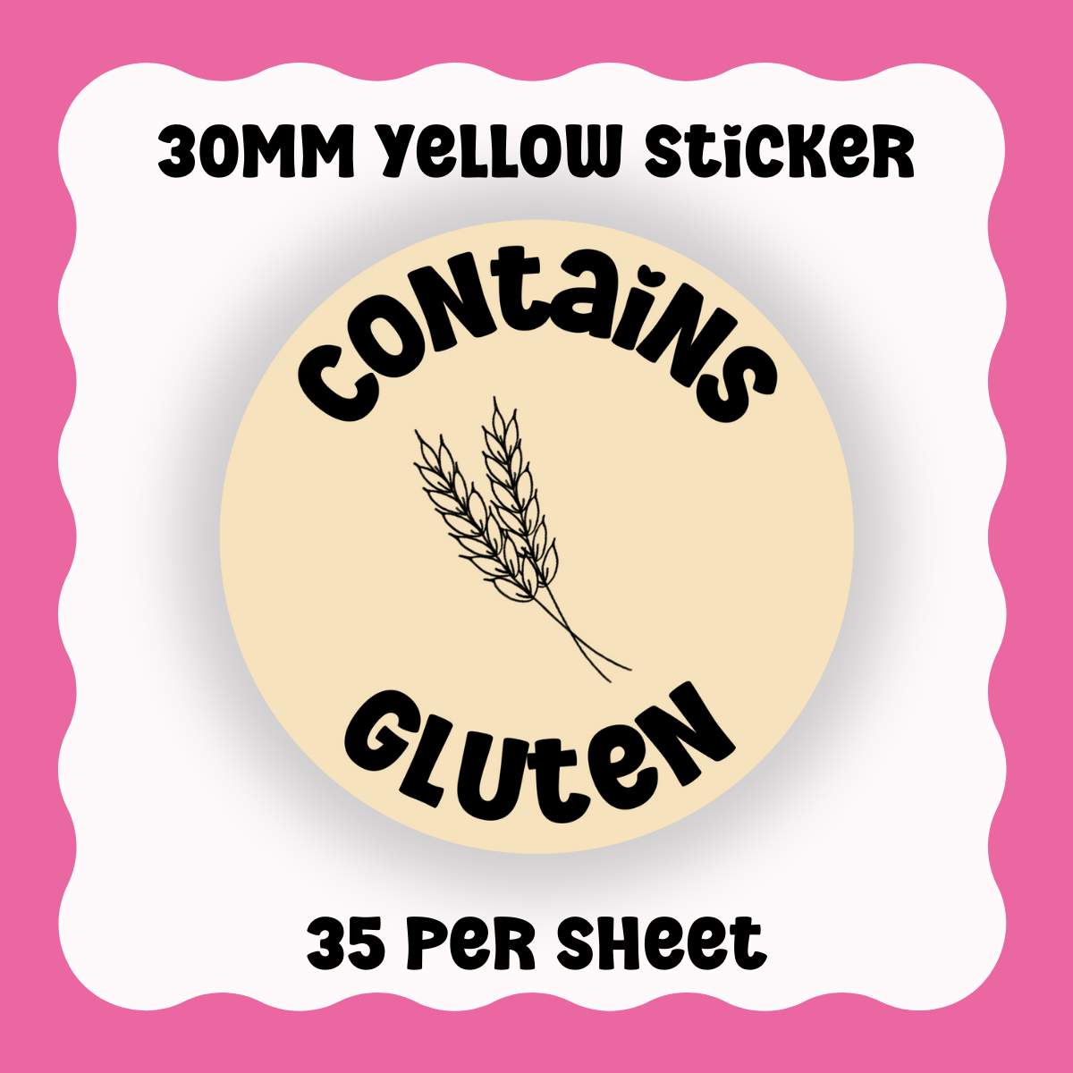 Contains Gluten - With Graphic