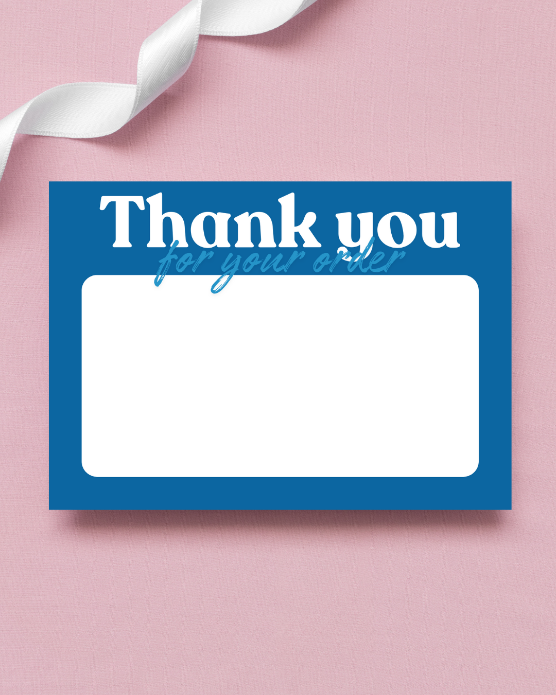 Blue & Light Blue Thank You Cards A6