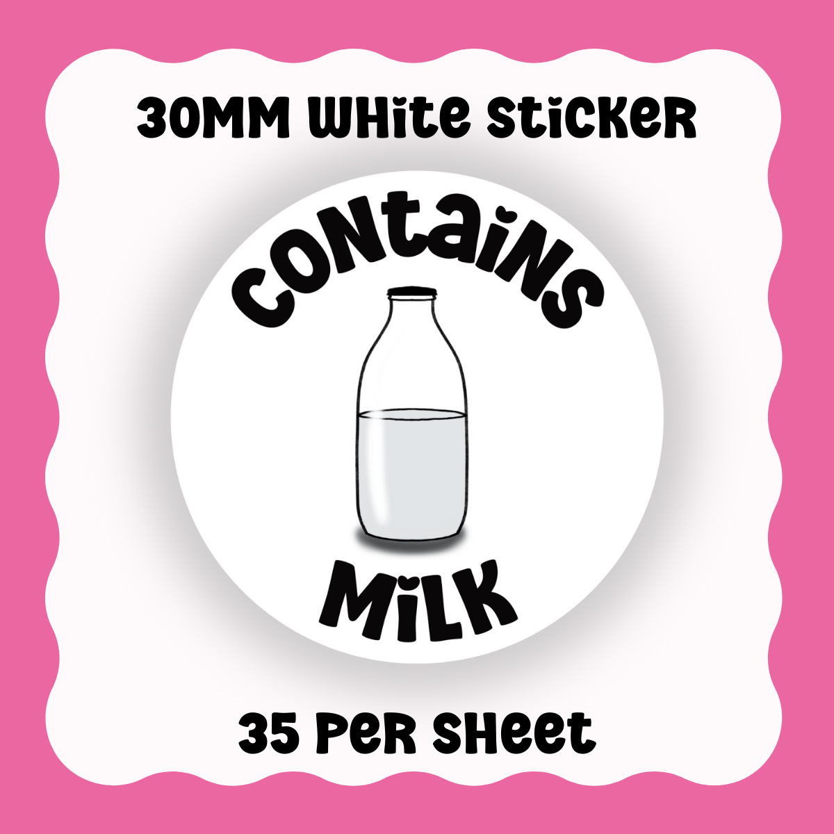 Contains Milk - With Graphic