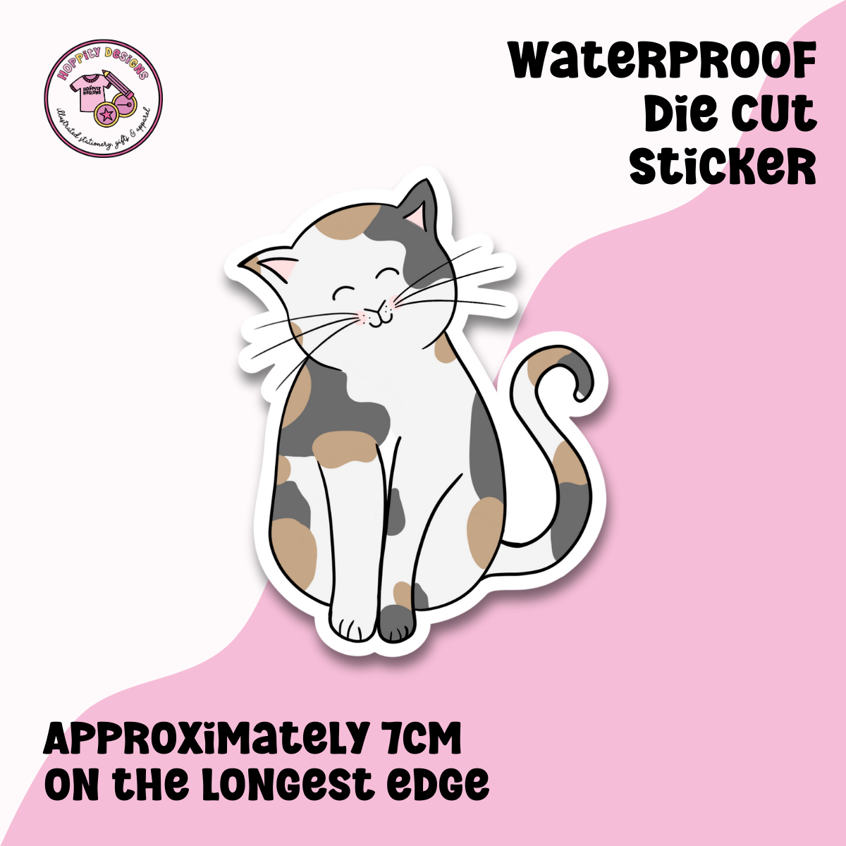 Calico Cat Die Cut Sticker
