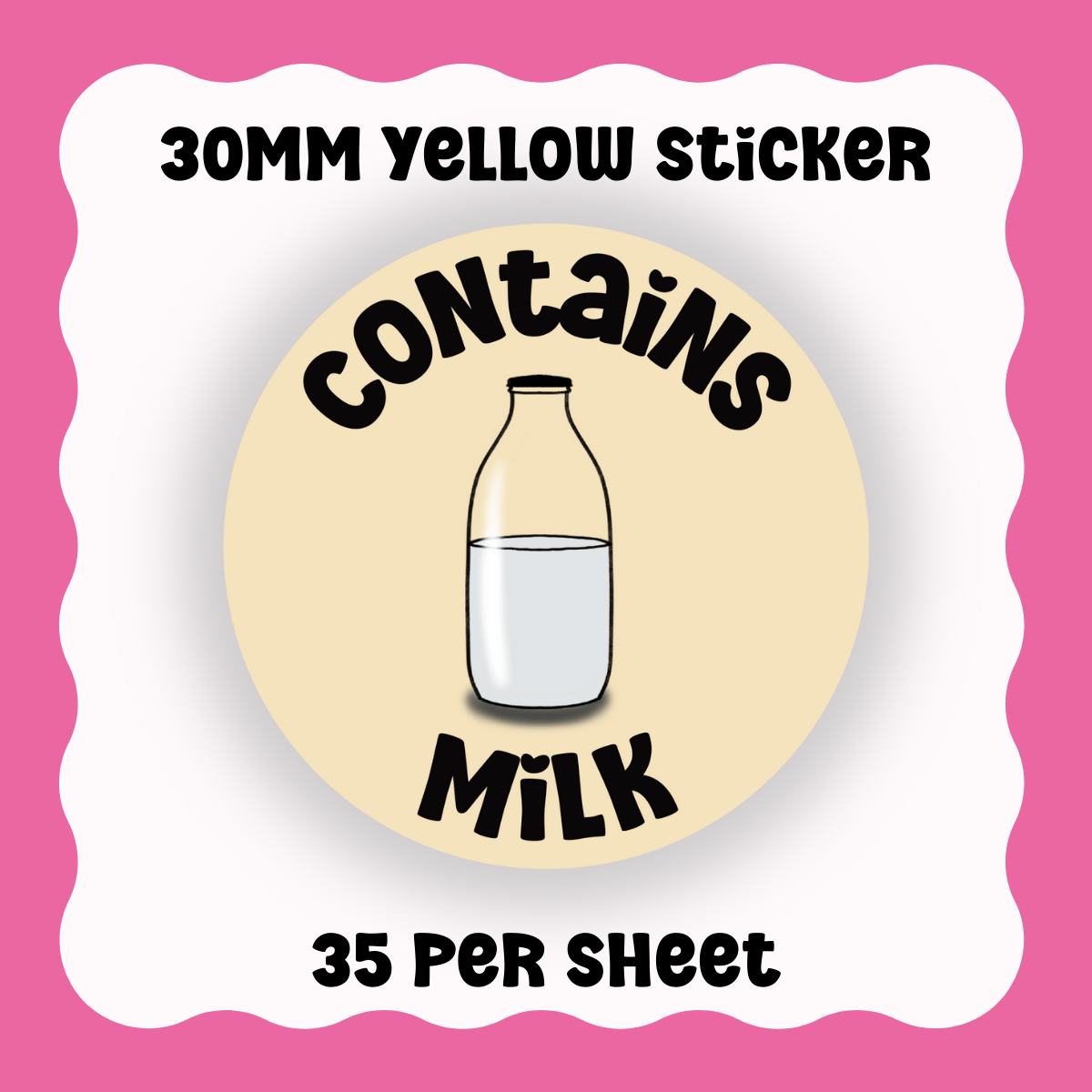 Contains Milk - With Graphic