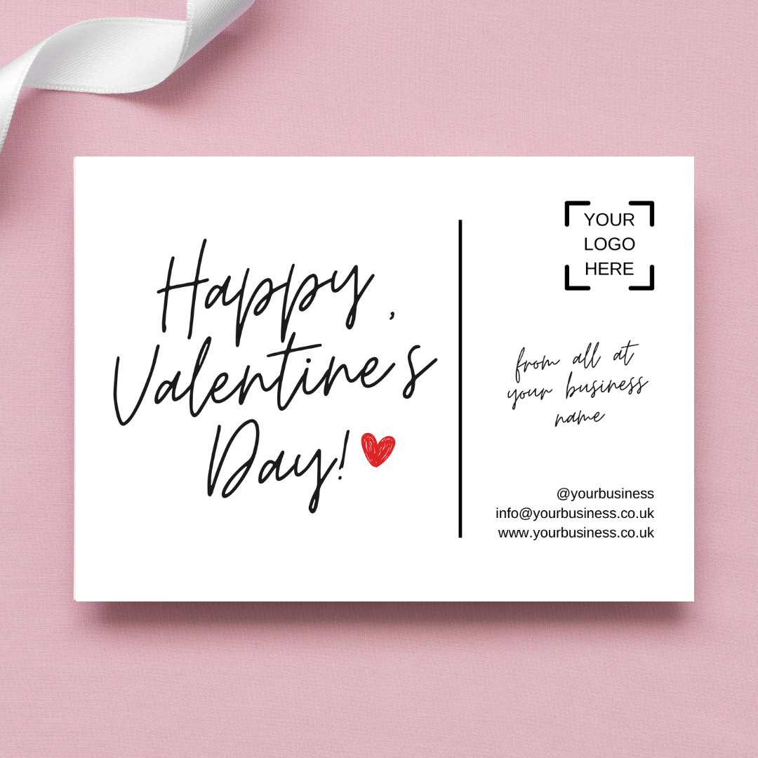 Happy Valentine's Day Thank You Postcards