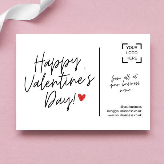 Happy Valentine's Day Thank You Postcards