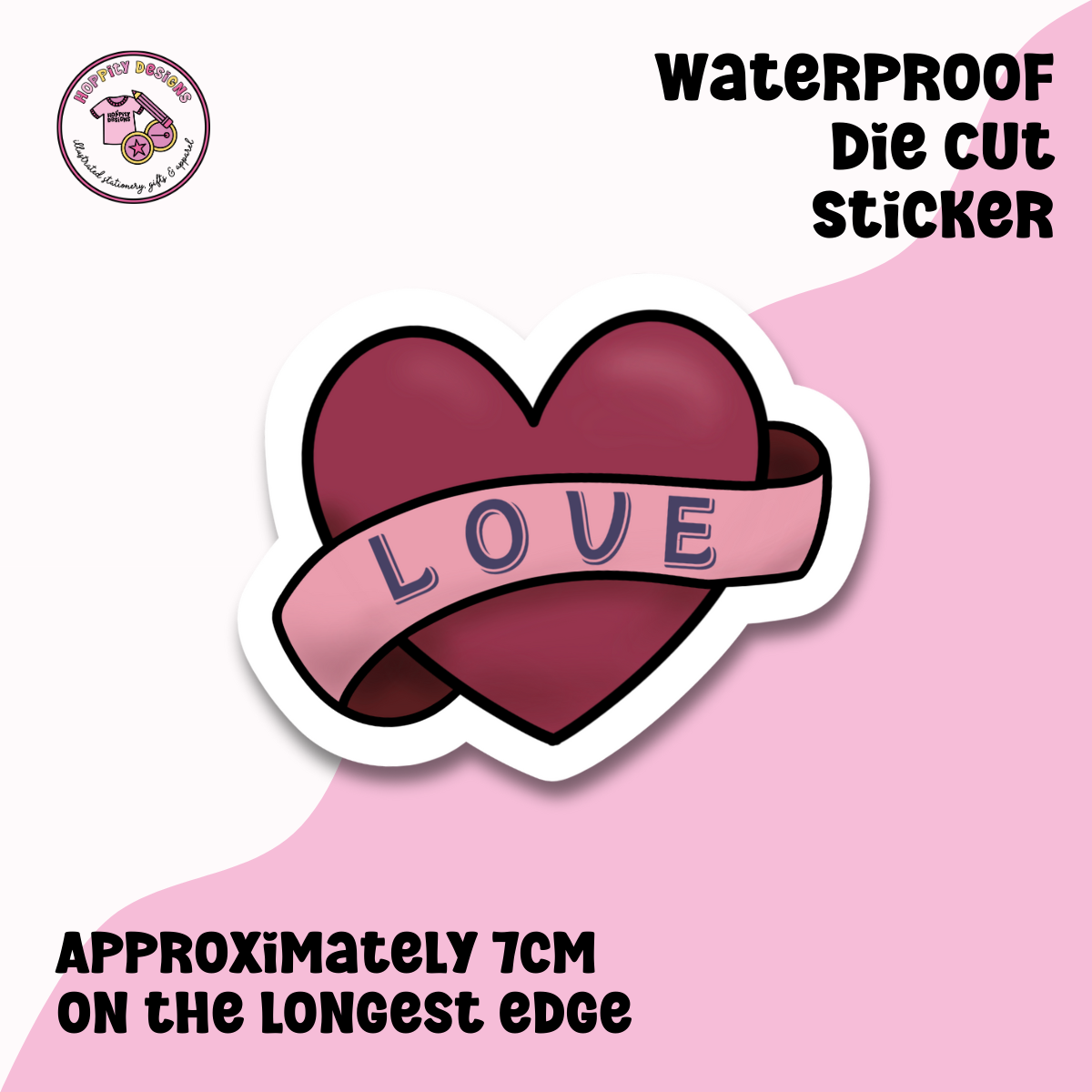 Buy Little Hearts Heart Sticker - Die cut stickers - StickerApp