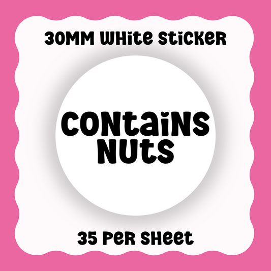 Contains Nuts - Text only