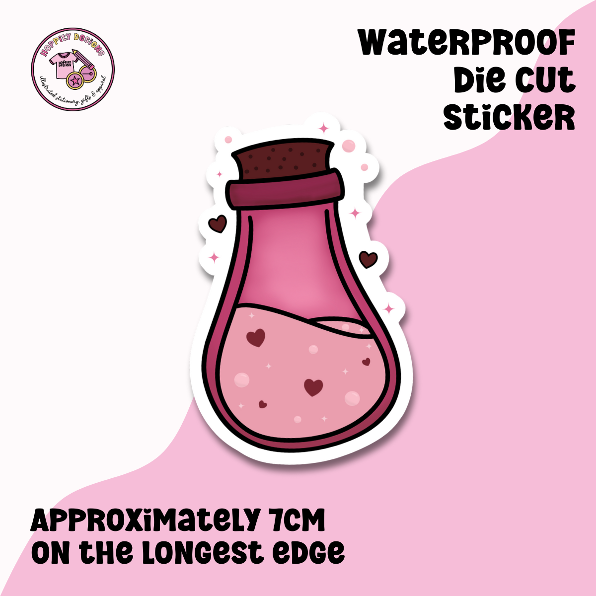 Love Potion Die Cut Sticker