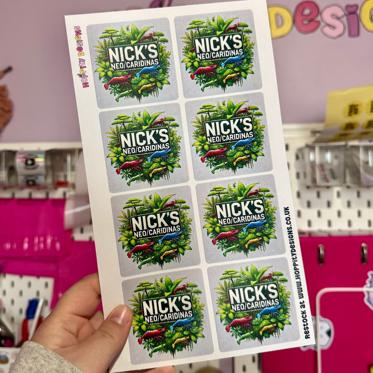60mm Square Logo Stickers