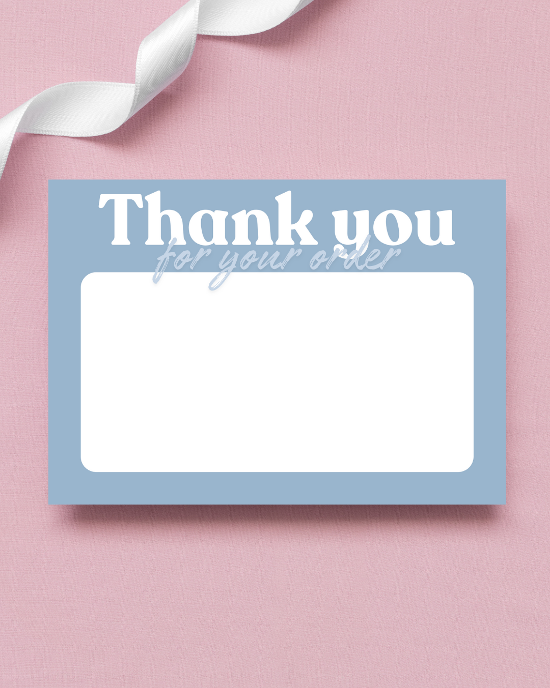 Light Blue & Dark Blue Thank You Cards A6