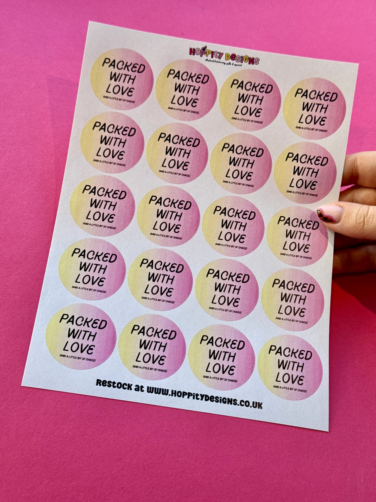 Packed With Love (and a little bit of chaos) Stickers
