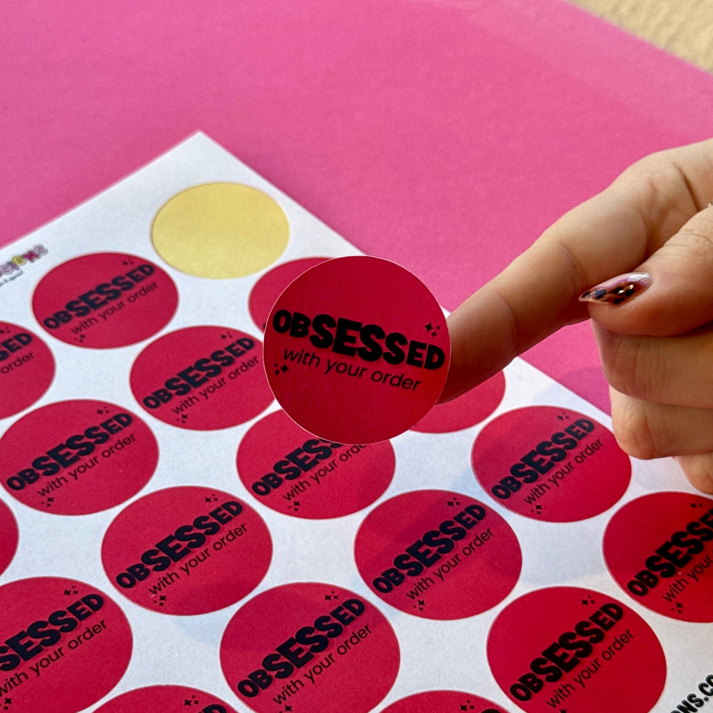 Obsessed With Your Order Stickers