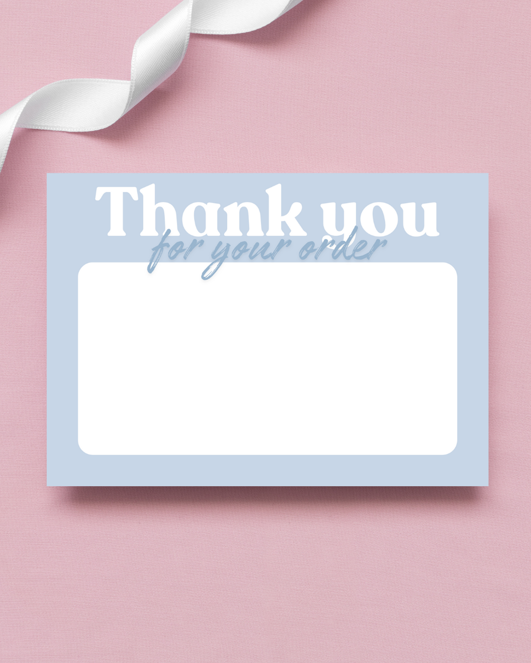 Light Blue & Dark Blue Thank You Cards A6