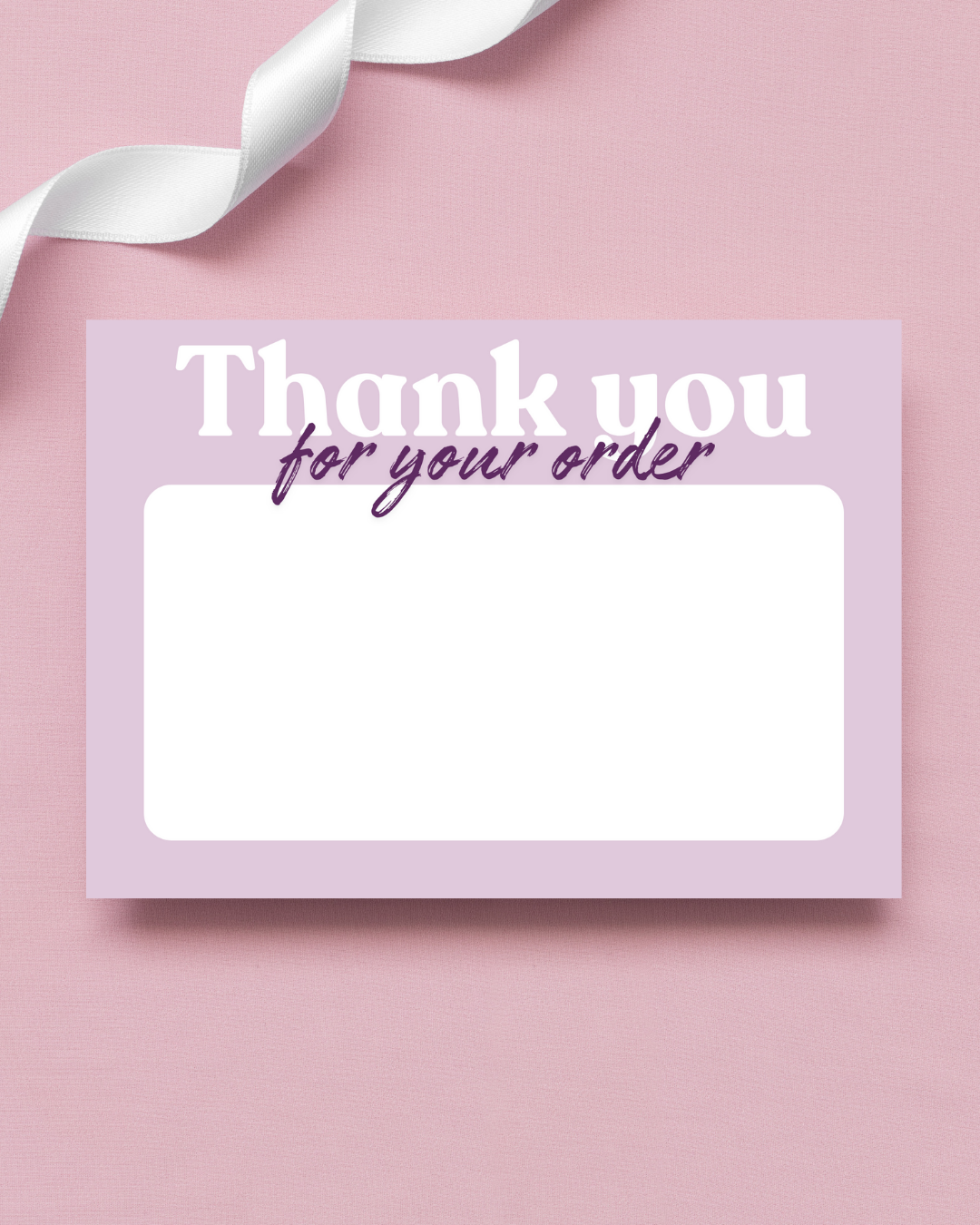 Dark Purple & Lilac Thank You Cards A6