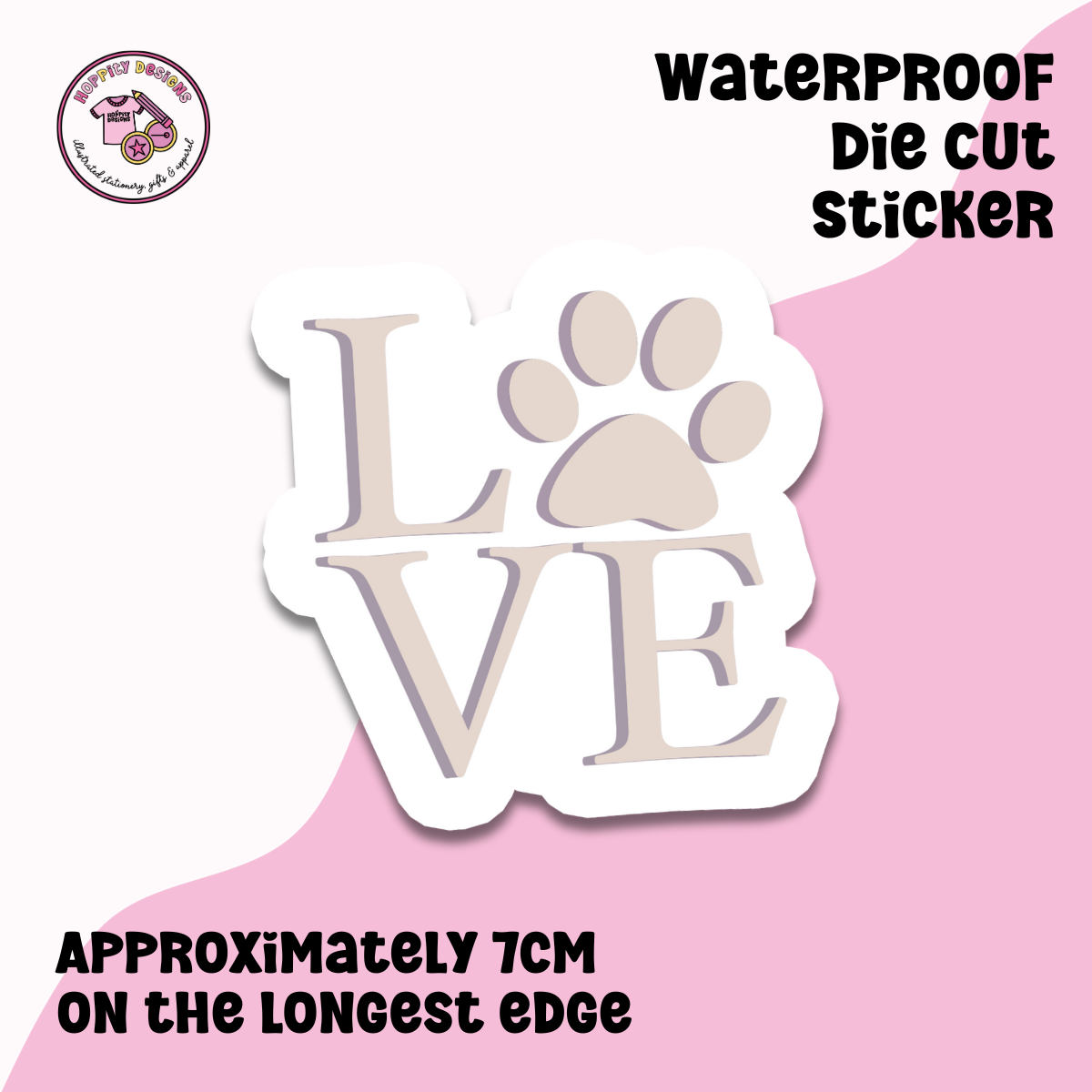 LOVE Die Cut Sticker