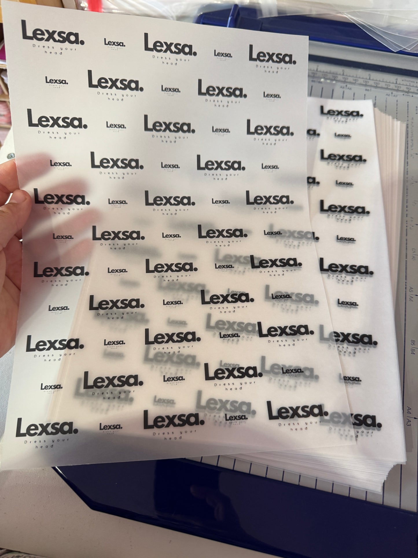 A4 Custom Printed Logo Vellum