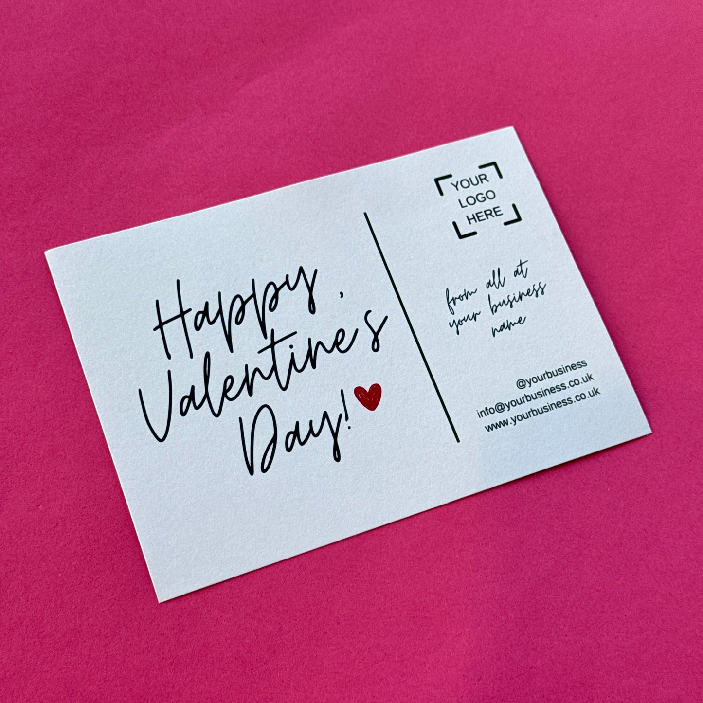 Happy Valentine's Day Thank You Postcards