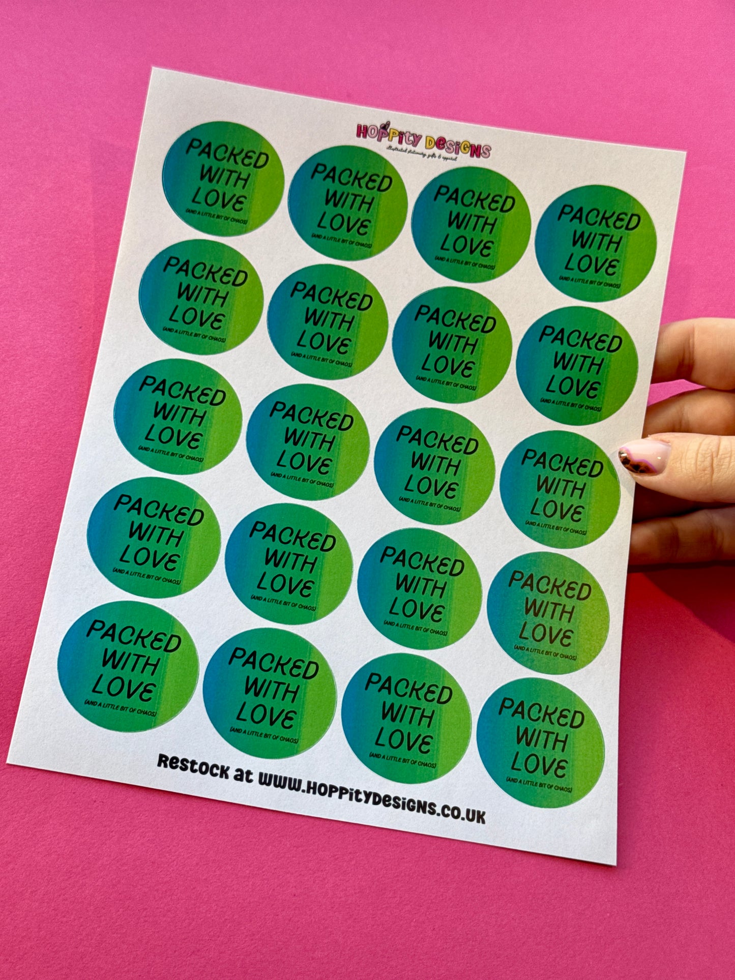 Packed With Love (and a little bit of chaos) Stickers