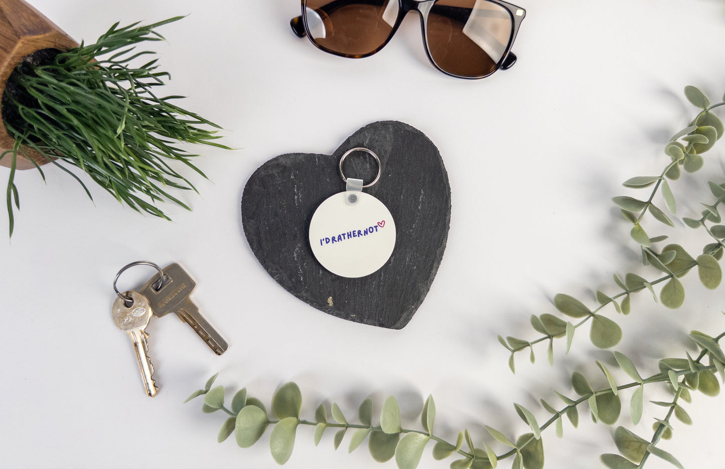 I'd Rather Not Keyring