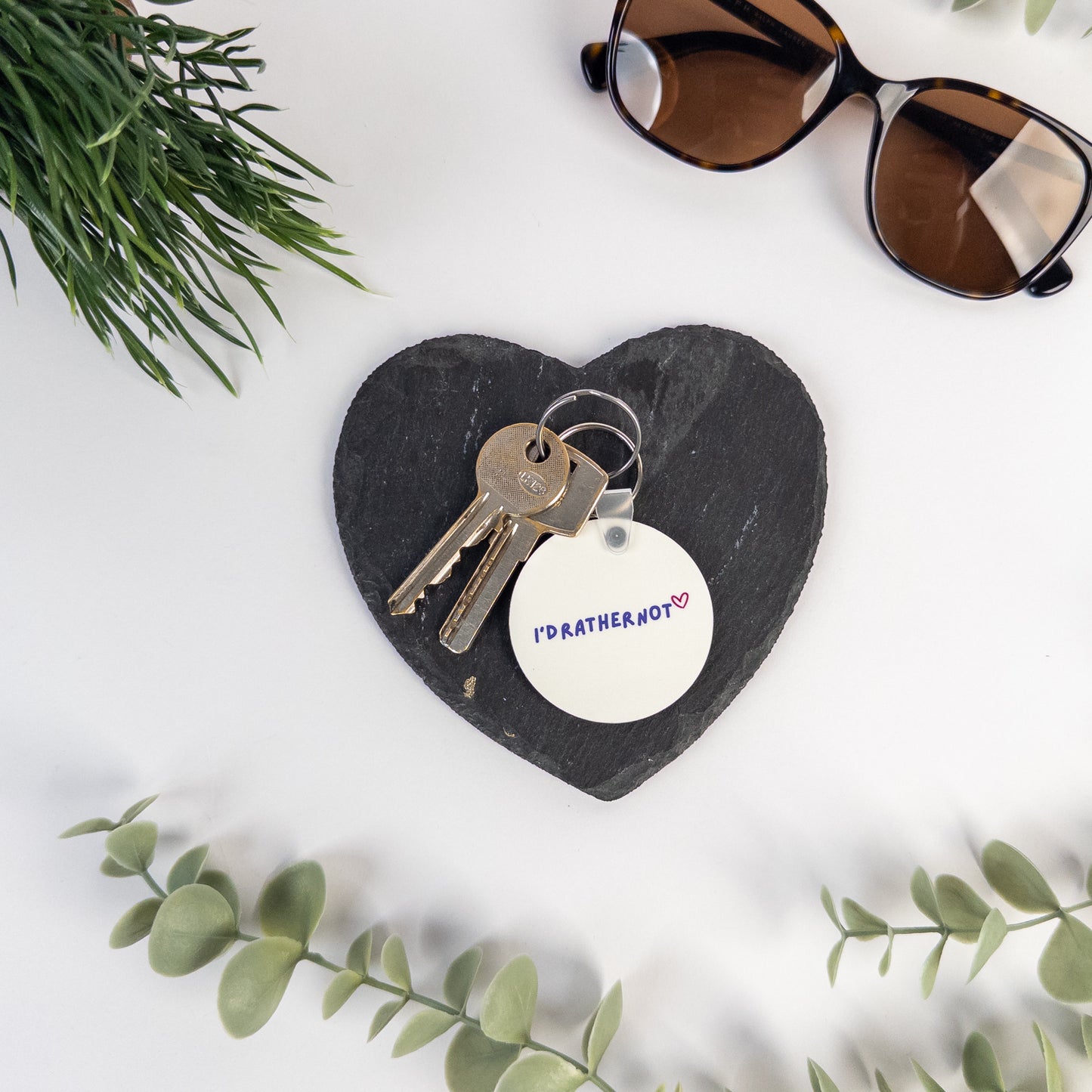 I'd Rather Not Keyring