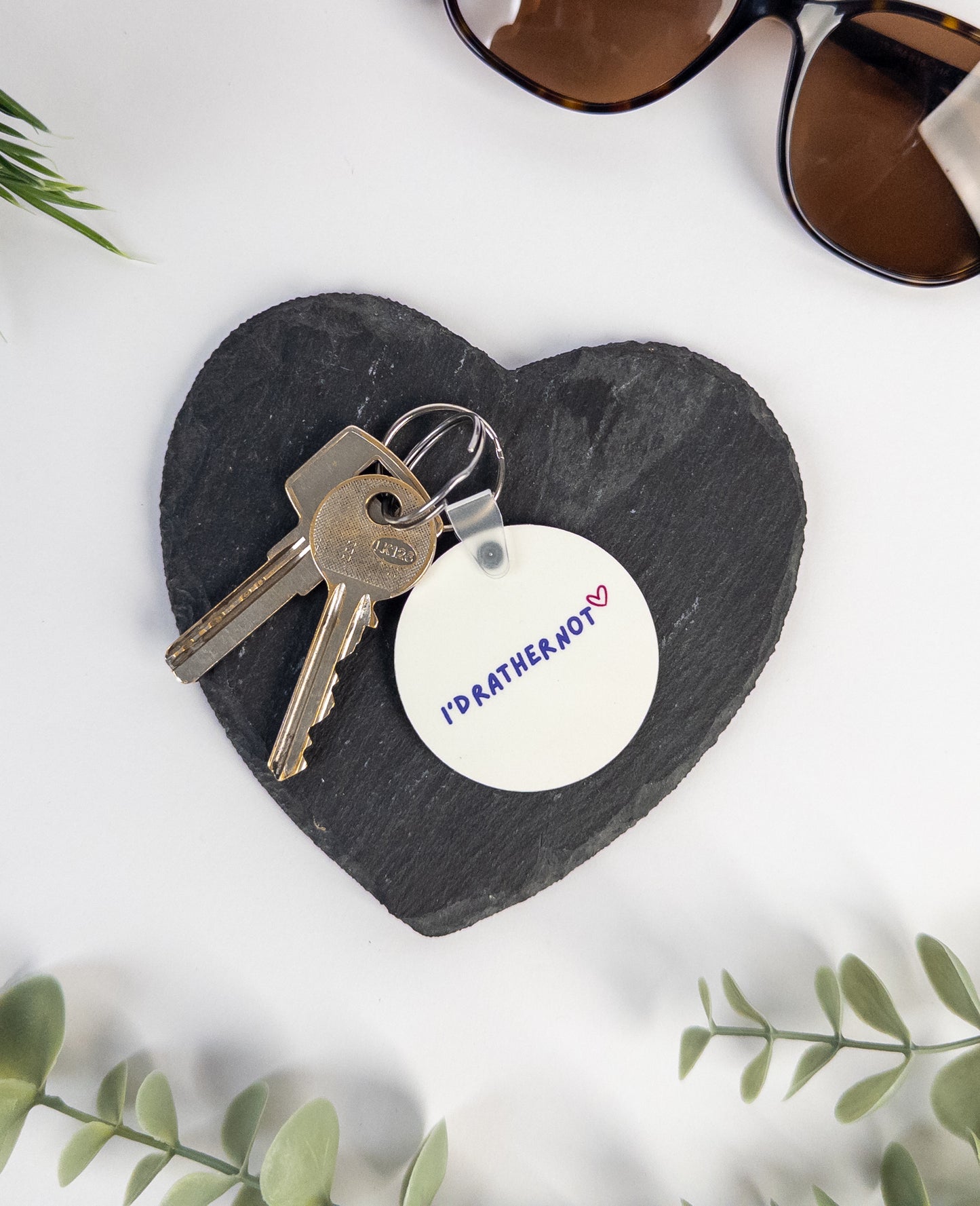 I'd Rather Not Keyring