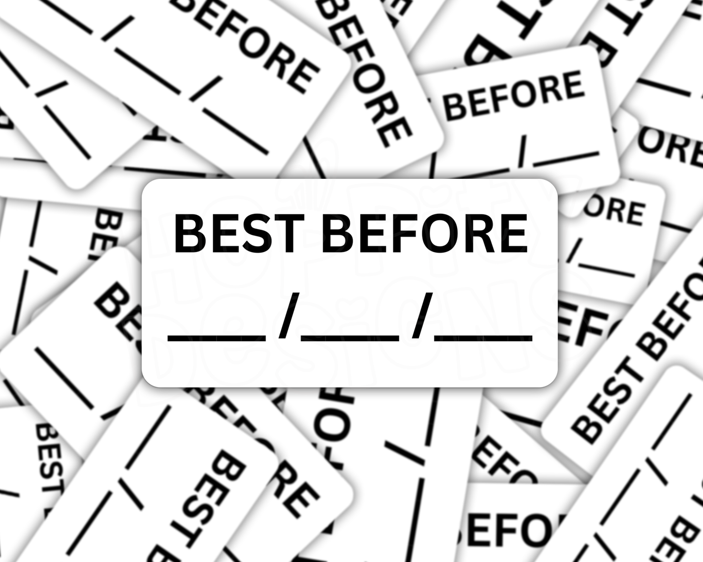 Rectangle Best Before Date Expiry Stickers