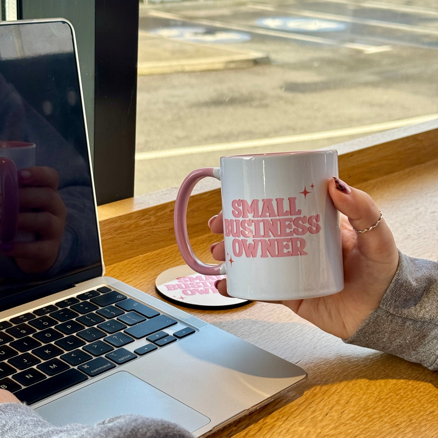 Small Business Owner Mug & Coaster Set