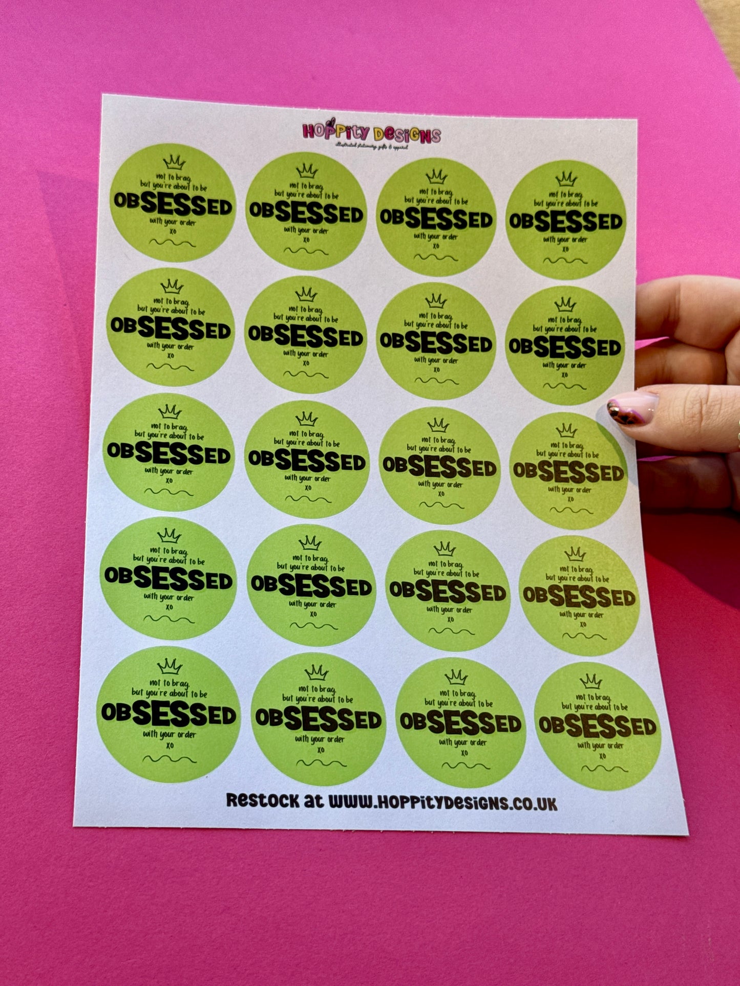 You're About to be Obsessed With Your Order Stickers