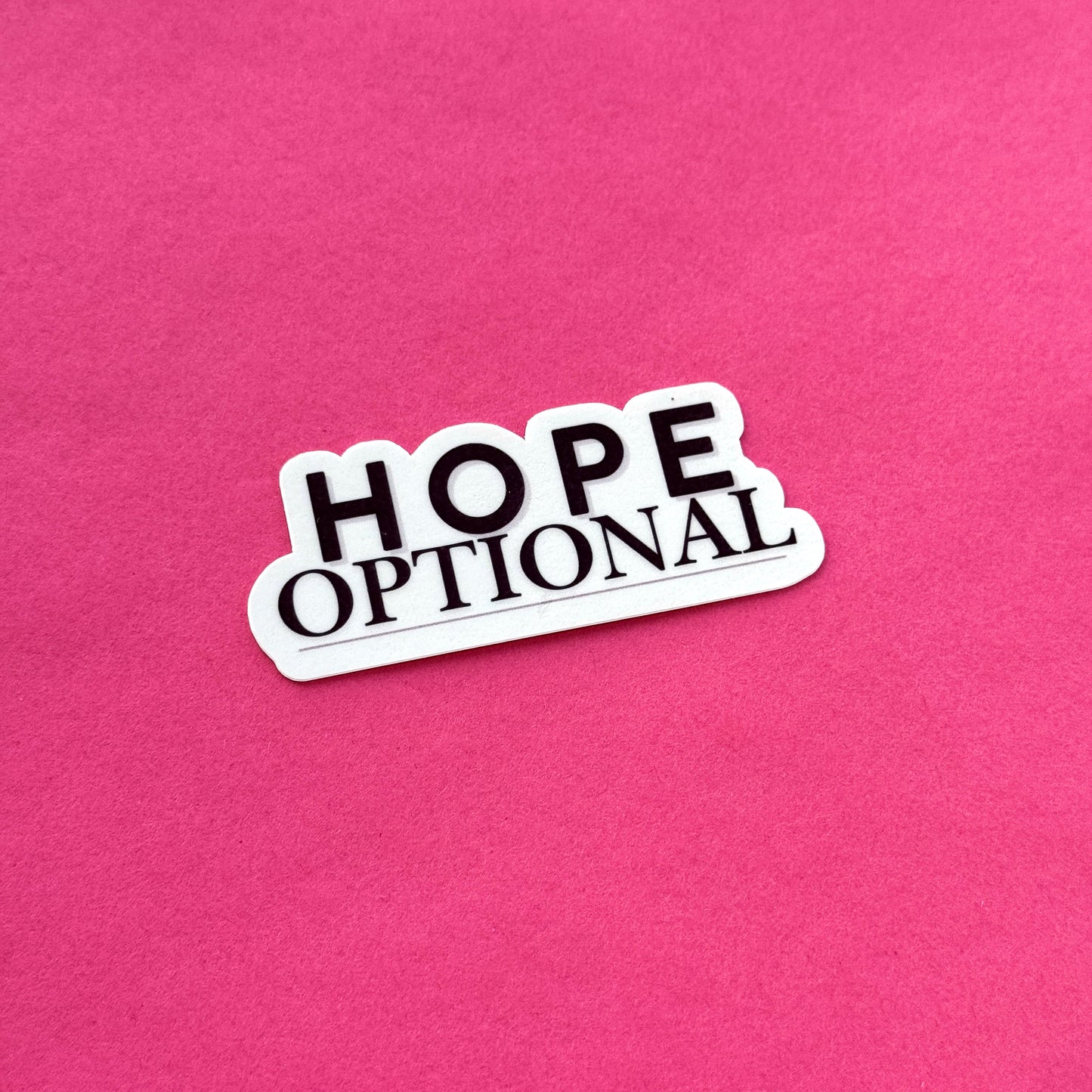 Hope Optional Die Cut Sticker