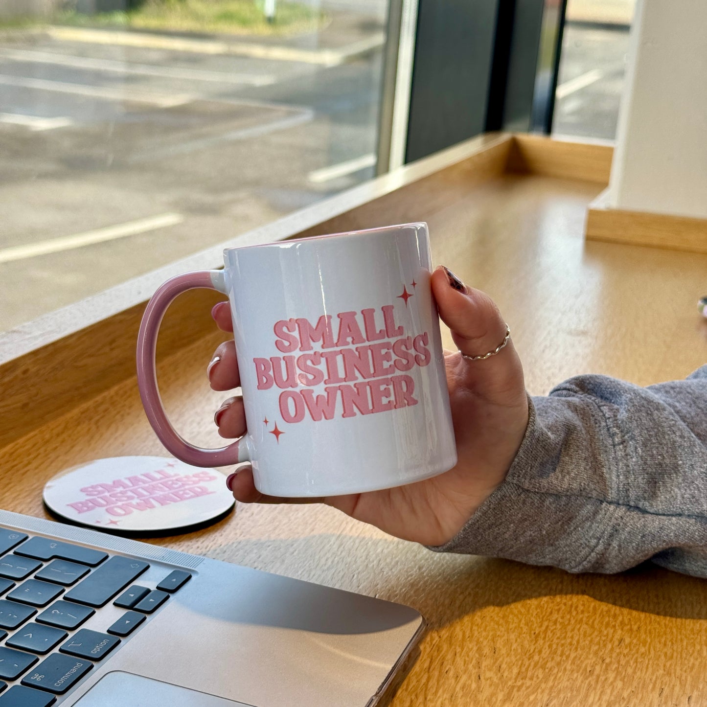 Small Business Owner Mug & Coaster Set