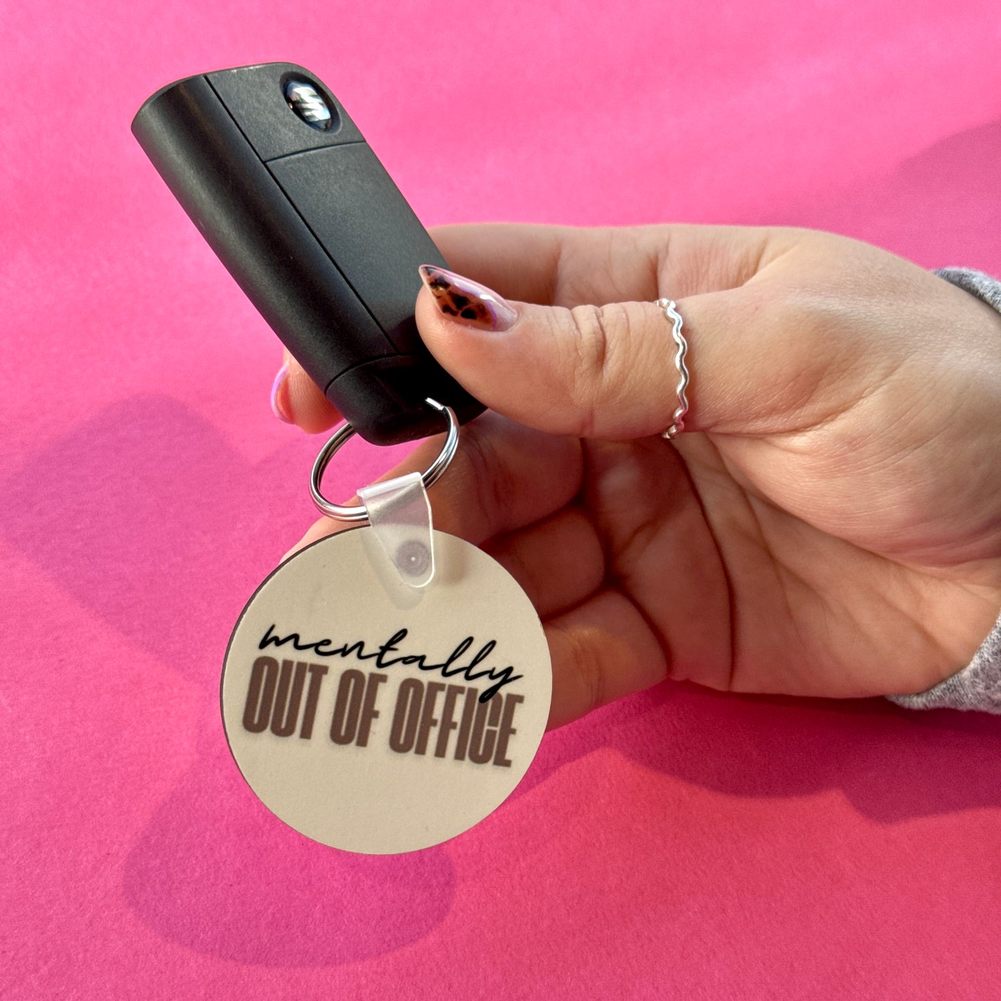 Mentally Out of Office Keyring