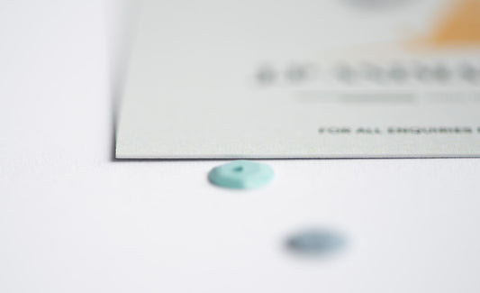 Mini Recycled White Business Cards