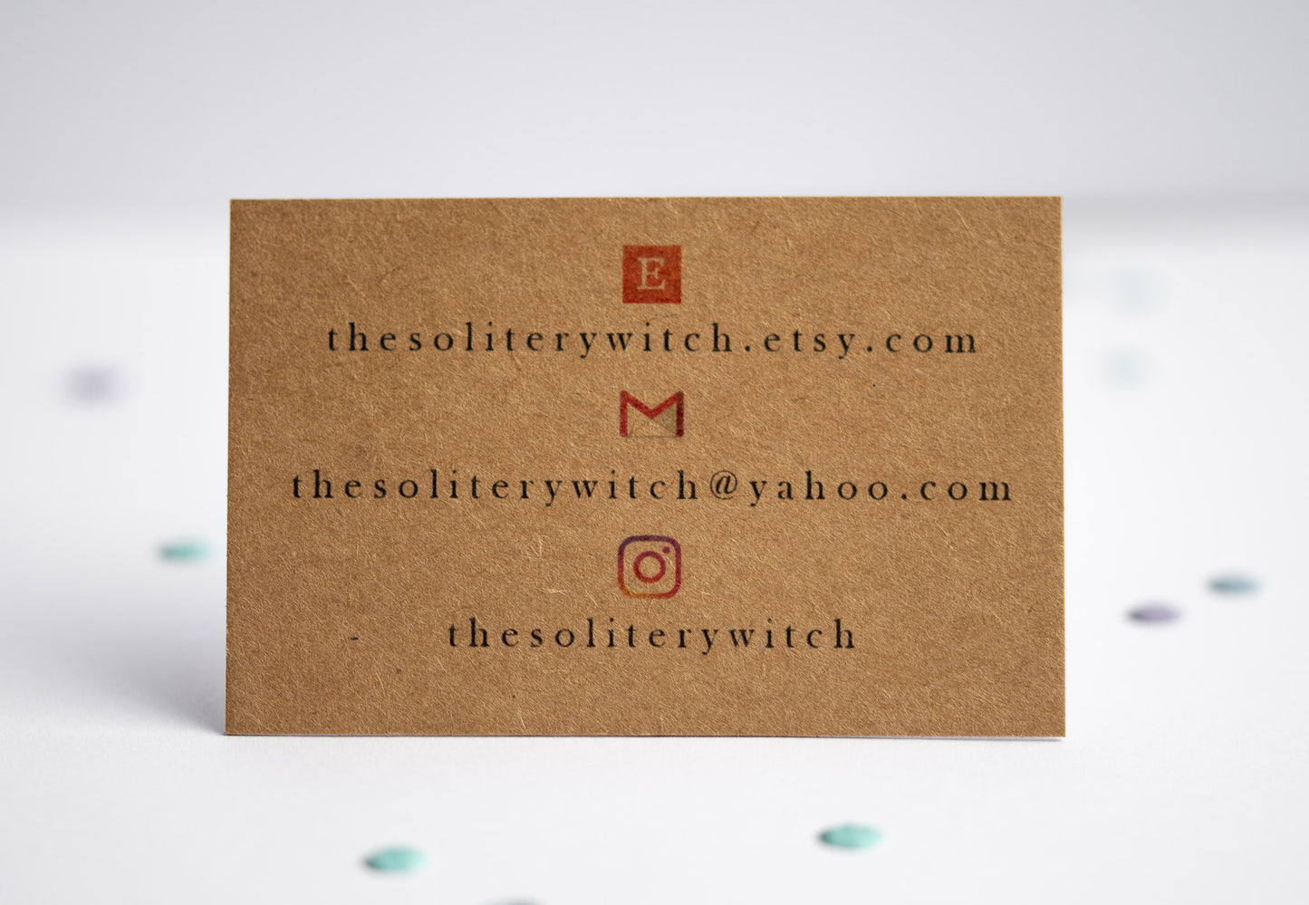 Standard Brown Kraft Business Cards