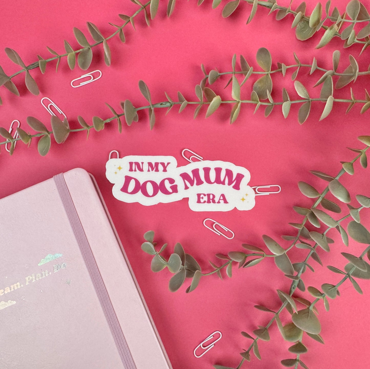 Dog mum die cut sticker