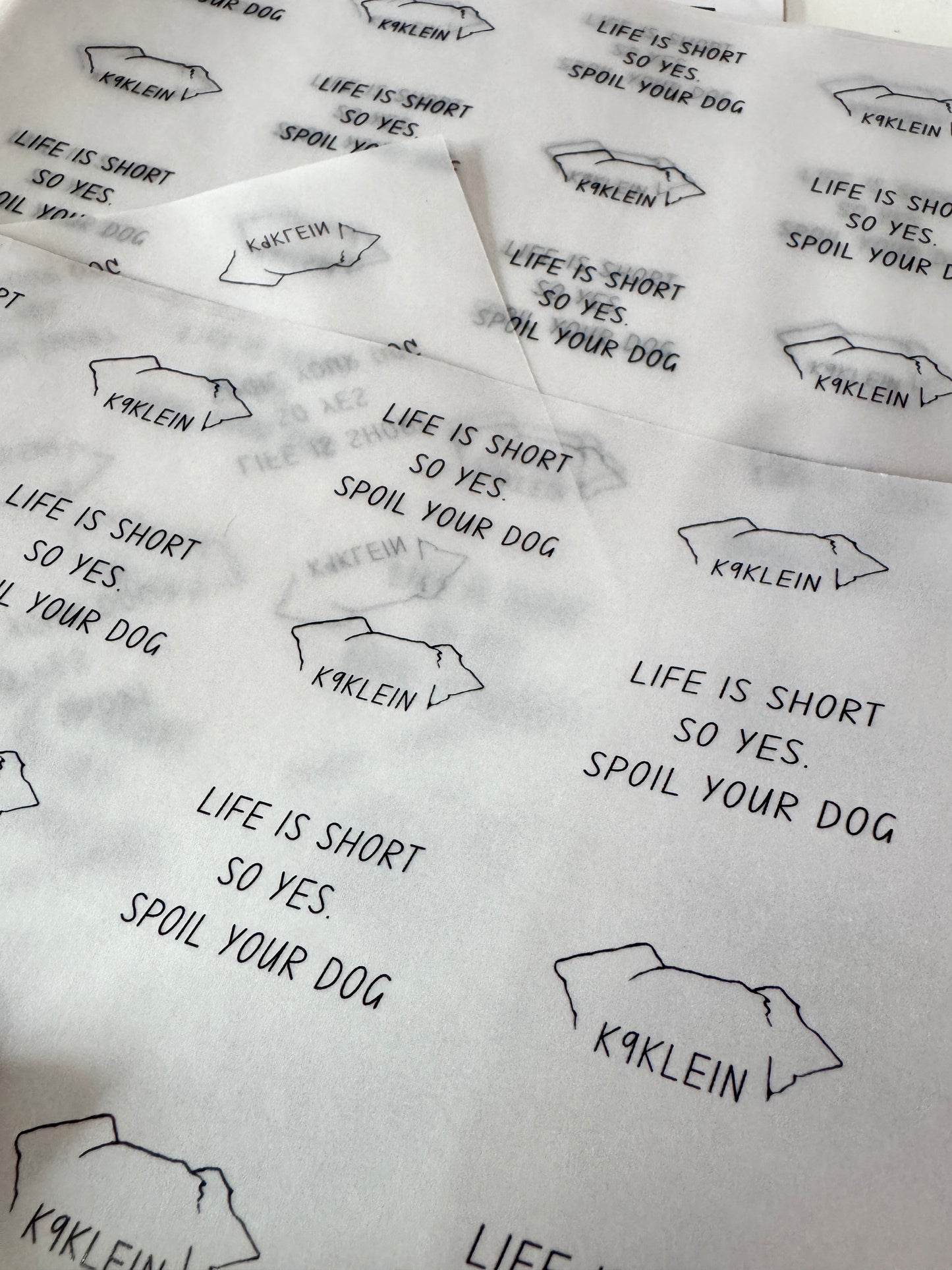 A4 Custom Printed Logo Vellum
