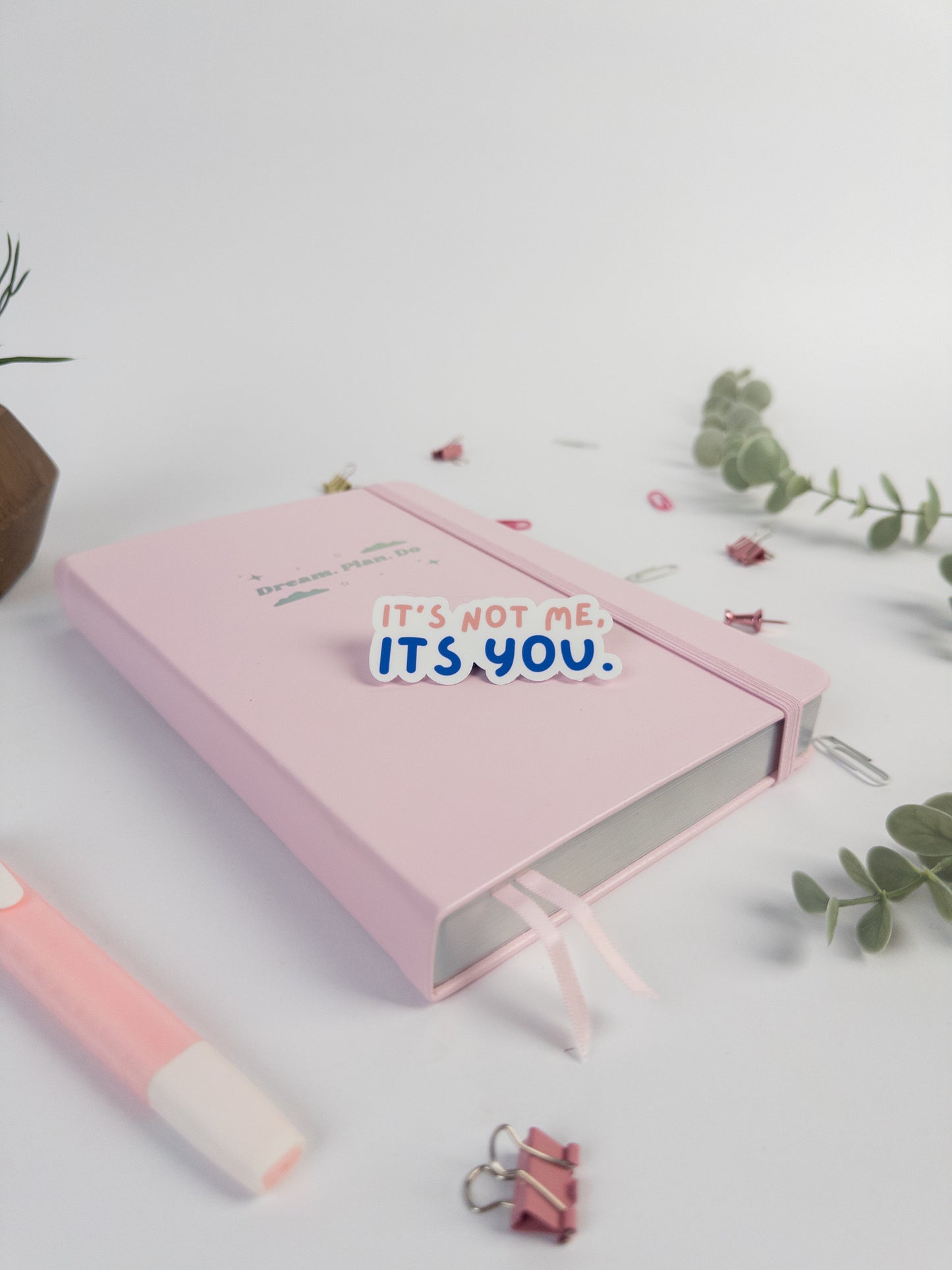 It's not me, it's you die cut sticker