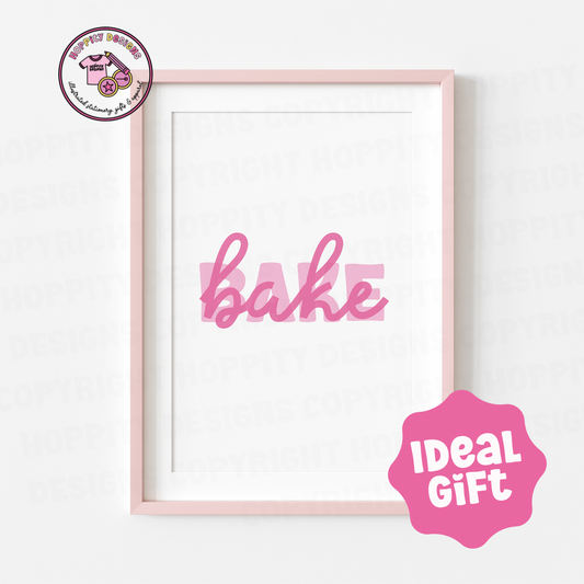 Bake Wall Art Print