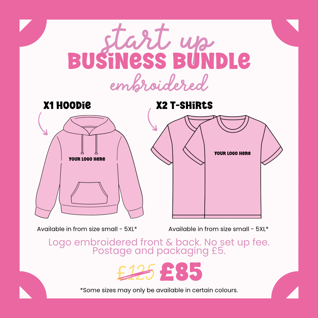 Start up Embroidered Branded Clothing Bundle