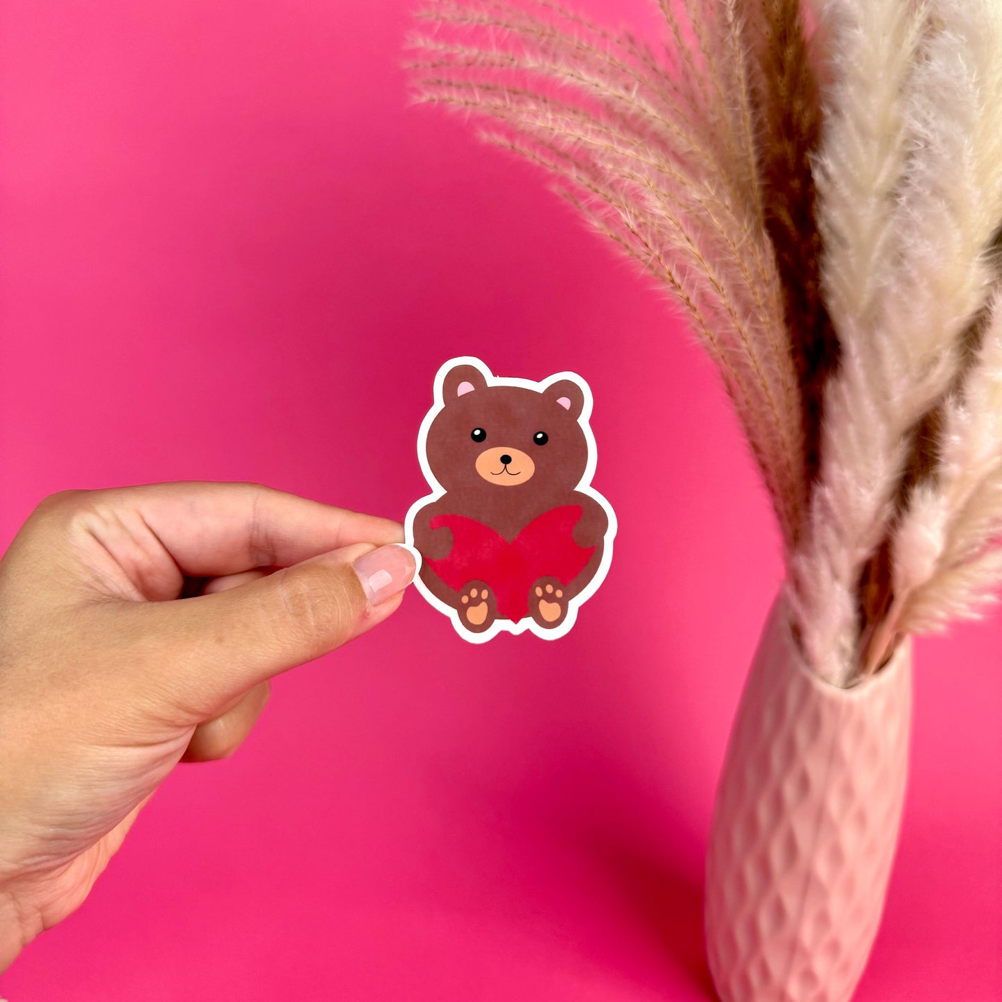 Kawaii Bear Die Cut Sticker