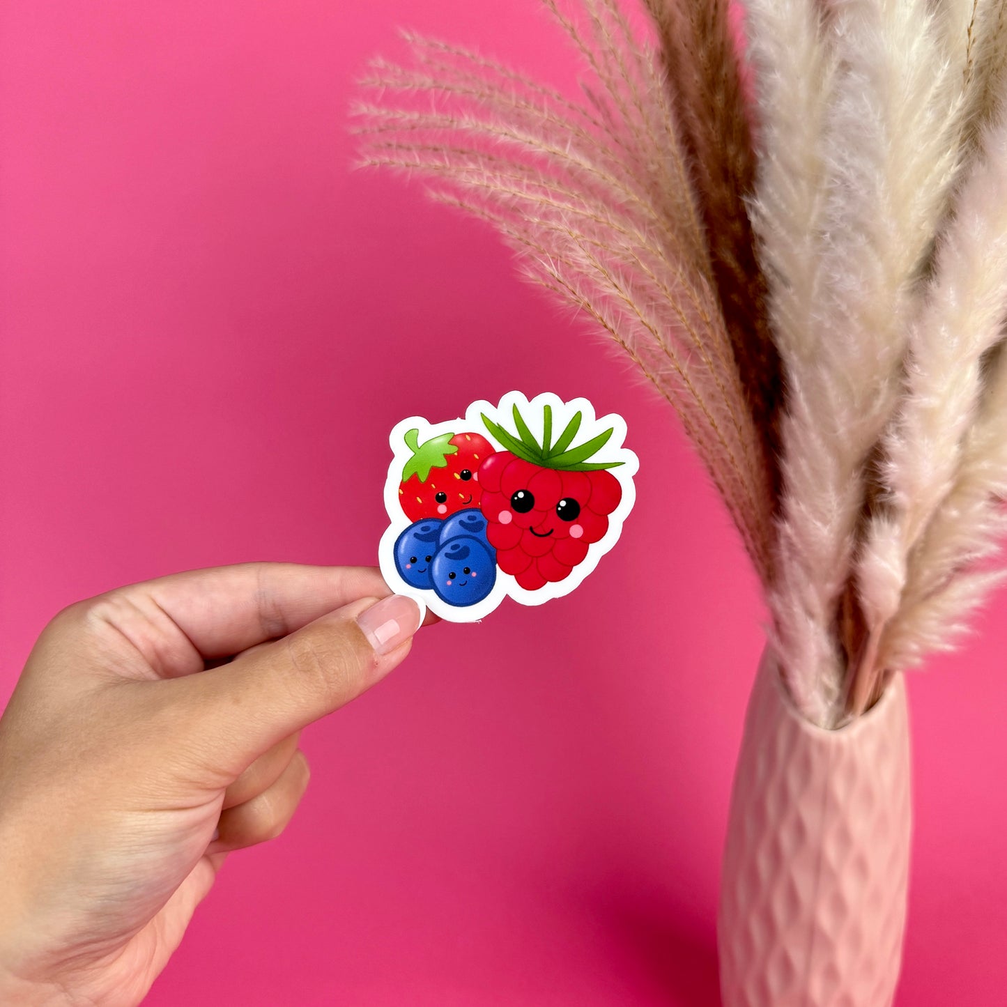 Happy Fruit Die Cut Sticker