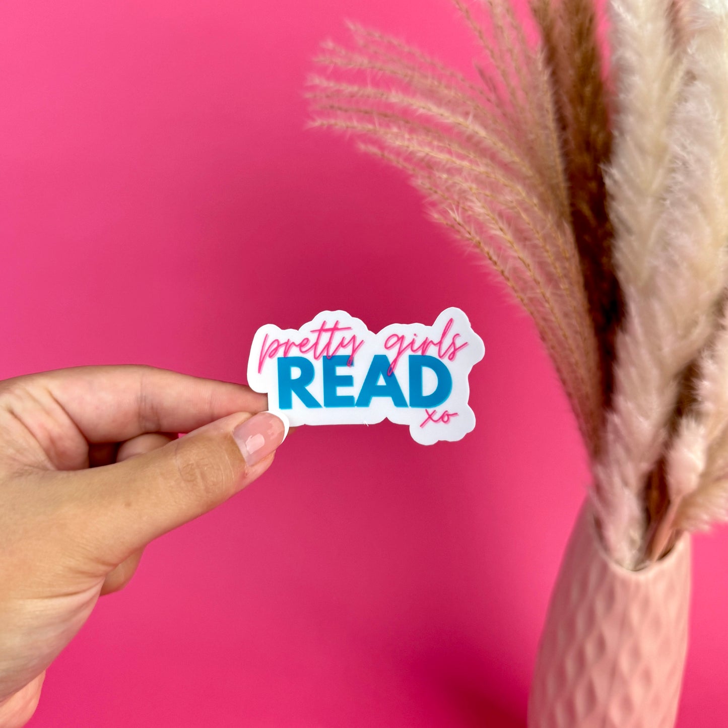 Pretty Girls Read Die Cut Sticker