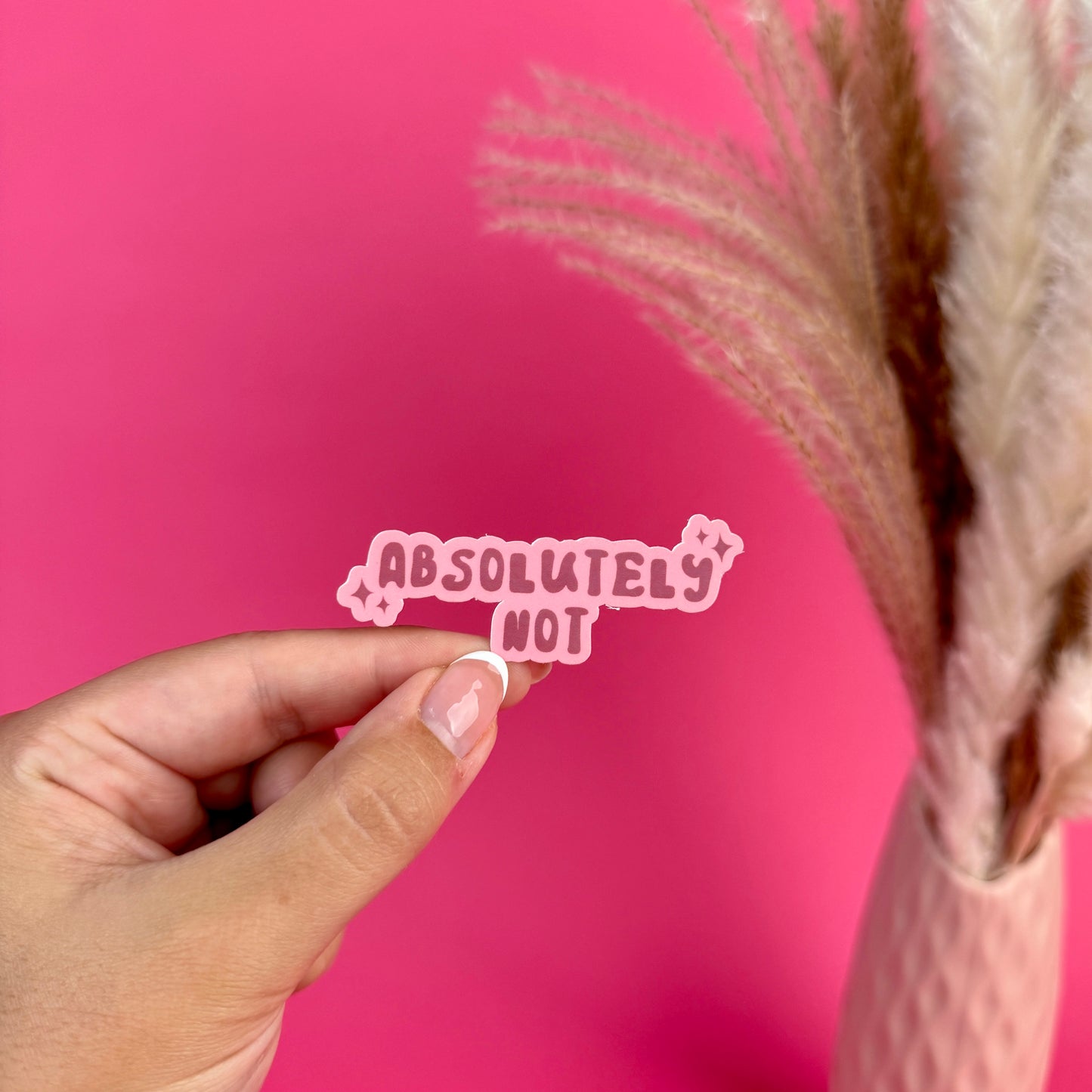 Absolutely Not Die Cut Sticker
