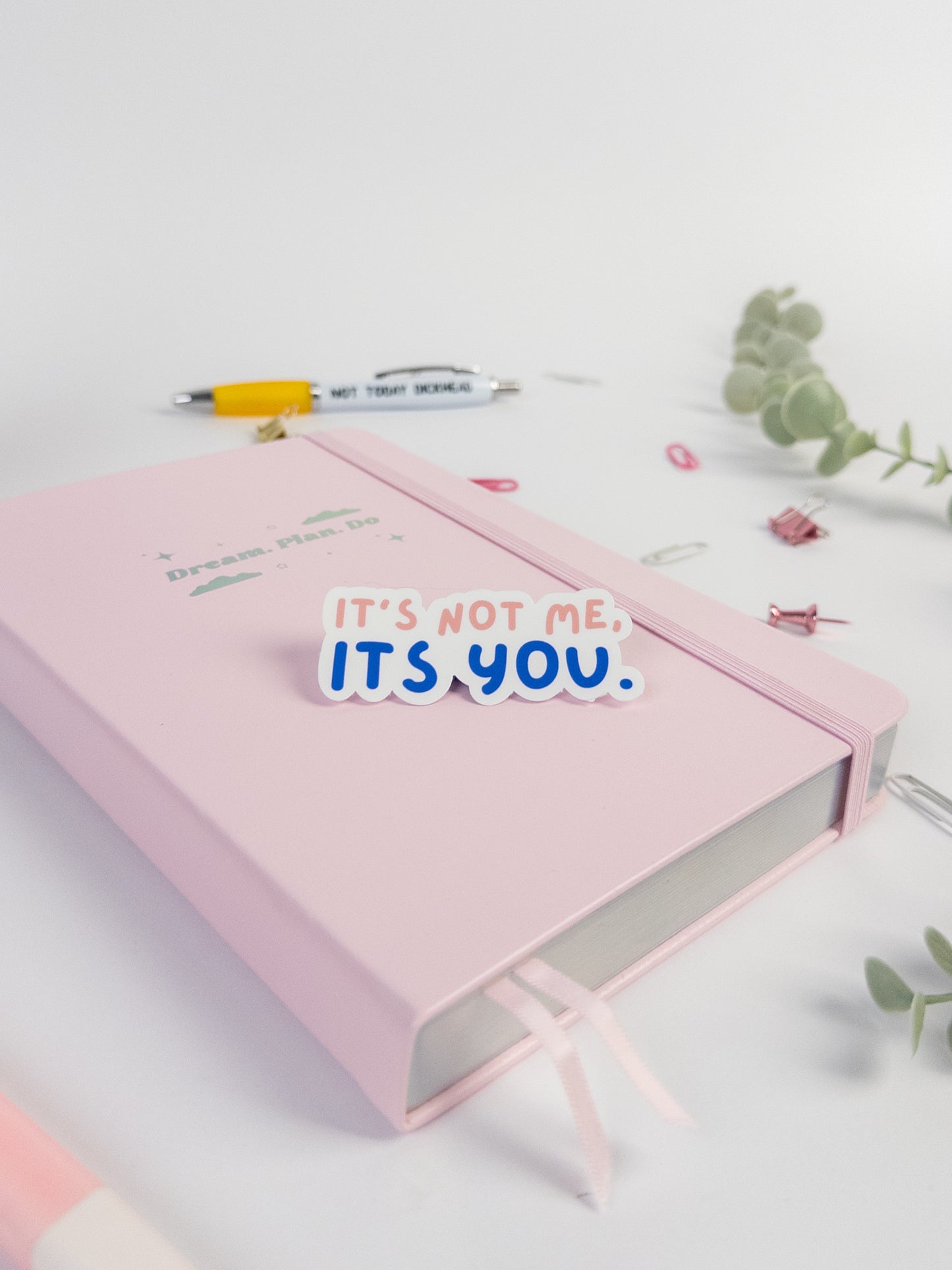 It's not me, it's you die cut sticker