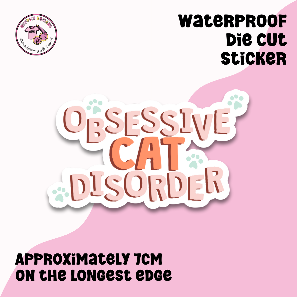 Die Cut Sticker Mock up