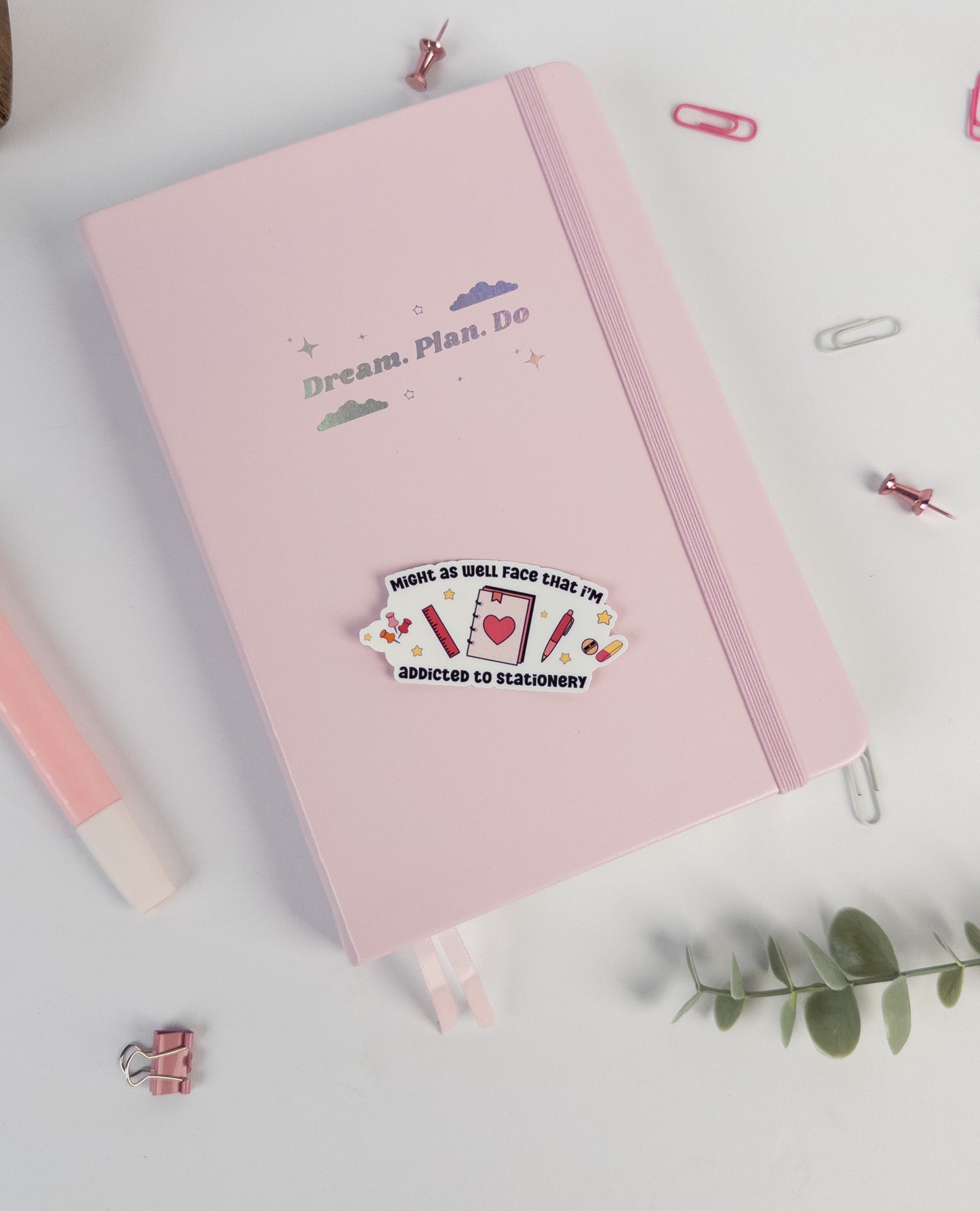 Addicted to Stationery Die Cut Sticker