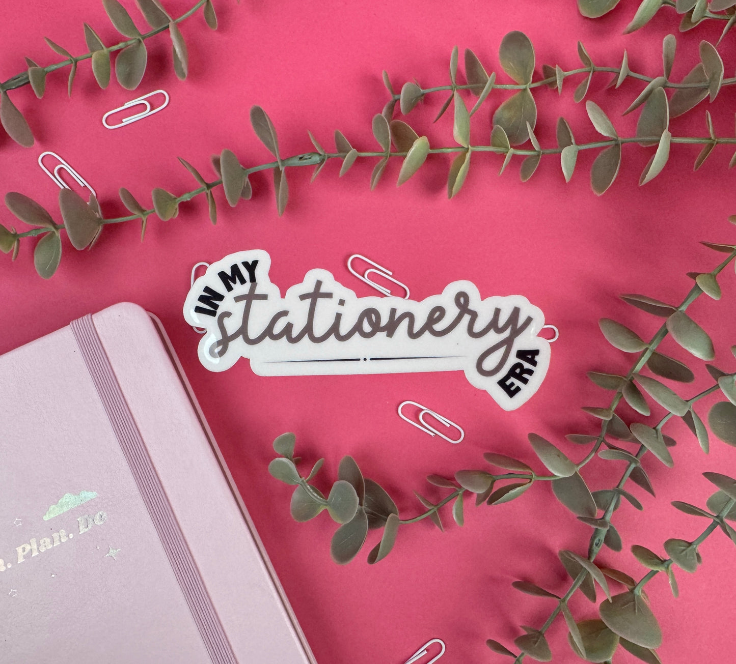 In My Stationery Era Die Cut Sticker