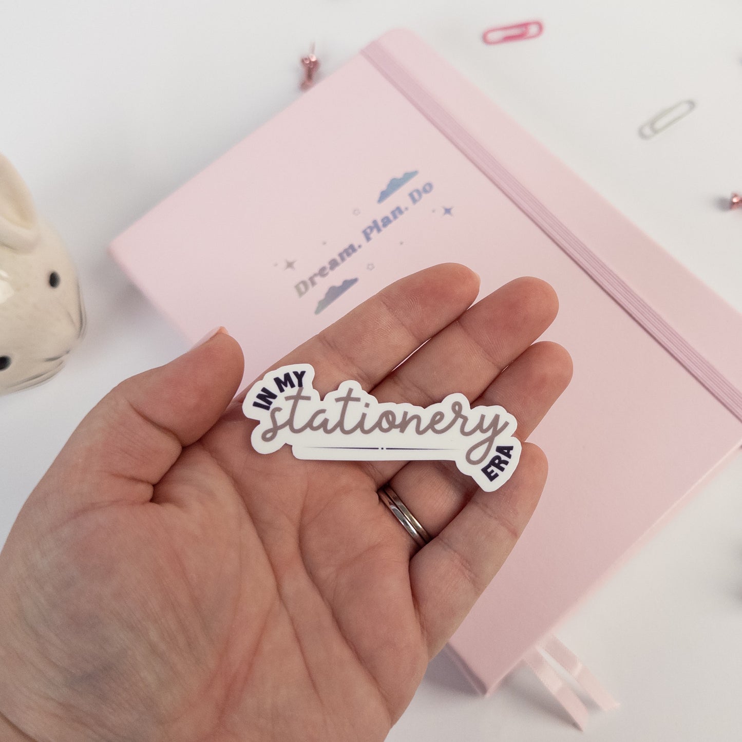 In My Stationery Era Die Cut Sticker