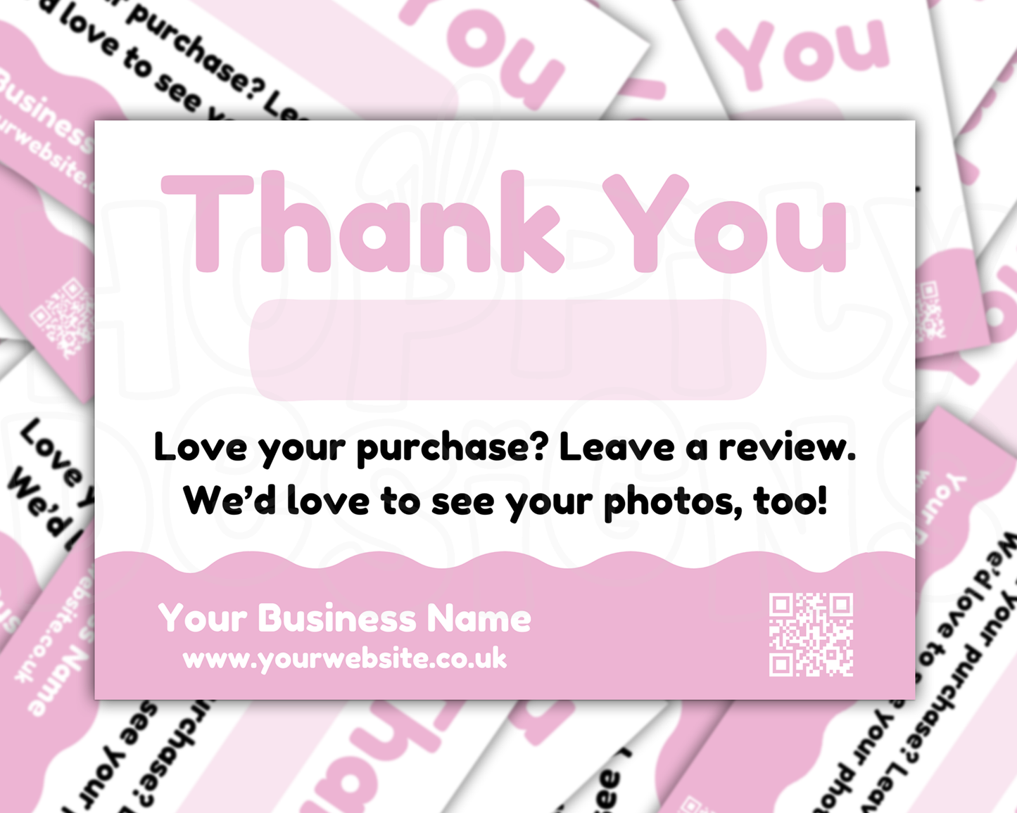 Pastel A6 Thank you Cards